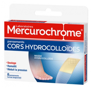 Mercurochrome Pansements Cors Hydrocolloïdes 8 Pansements