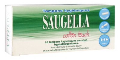 Saugella Cotton Touch 16 Tampons Hygiéniques Super Saugella Cotton Touch 16 Tampons Hygiéniques Super