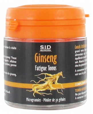 S.I.D Nutrition Fatigue Tonus Ginseng 30 Gélules