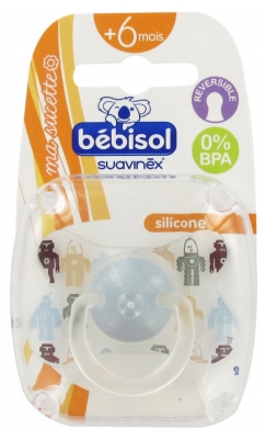 Bébisol Sucette Réversible Silicone +6 Mois Bébisol Sucette Réversible Silicone +6 Mois