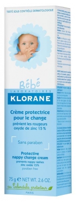 Klorane Baby Protective Nappy Change Cream 75g