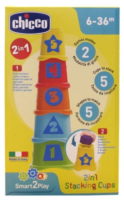 Chicco Smart2Play Stapelwürfel 2in1 6-36 Monate Chicco Smart2Play Stapelwürfel 2in1 6-36 Monate