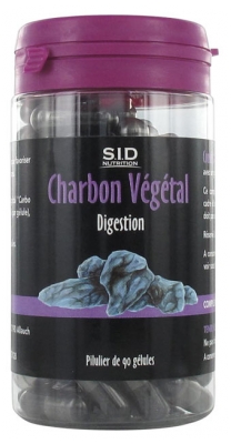 S.I.D Nutrition Digestion Charbon Végétal 90 Gélules