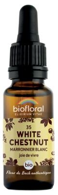 Biofloral Fleurs de Bach Vitalité Joie de Vivre Marronnier Blanc n°35 Bio 20 ml Biofloral Fleurs de Bach Vitalité Joie de Vivre Marronnier Blanc n°35 Bio 20 ml
