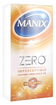 Manix Zéro Imperceptible 12 Préservatifs Manix Zéro Imperceptible 12 Préservatifs