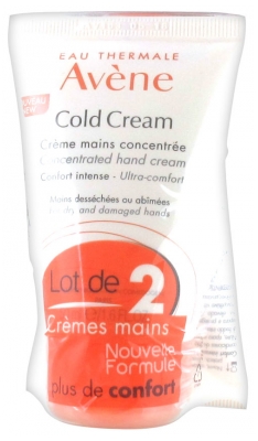 Avène Cold Cream Concentrated Hand Cream 2 x 50ml Avène Cold Cream Concentrated Hand Cream 2 x 50ml
