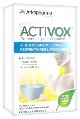 Arkopharma Activox Comprimés pour Inhalation 20 Comprimés Arkopharma Activox Comprimés pour Inhalation 20 Comprimés