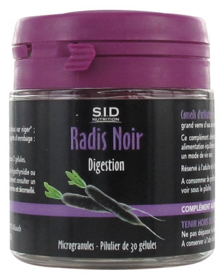 S.I.D Nutrition Digestion Radis Noir 30 Gélules