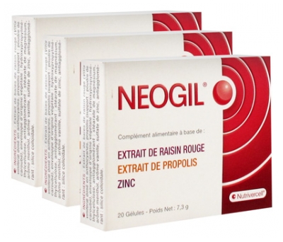 Nutrivercell Neogil Lot de 3 x 20 Gélules