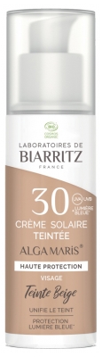 Laboratoires de Biarritz Alga Maris Getönte Sonnencreme Gesicht LSF 30 Bio 50 ml Laboratoires de Biarritz Alga Maris Getönte Sonnencreme Gesicht LSF 30 Bio 50 ml