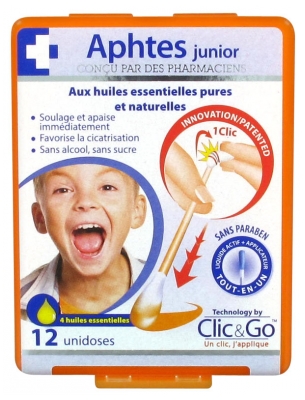 Clic&Go Junior Mouth Ulcers 12 Single Doses