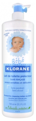 Klorane Baby Protective Cleansing Lotion No-Rinse 750ml
