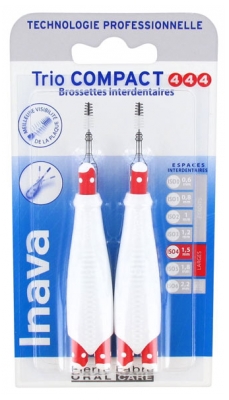 Inava Trio Compact 6 Brossettes Interdentaires - Taille : ISO4 1,5 mm