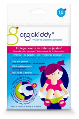 Orgakiddy Protège Cuvette de Toilettes Jetable Extra Large 10 Protections
