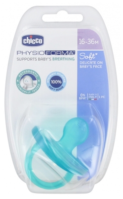 Chicco Physio Forma Soft Silicone Soother 16-36 Months - Colour: Turquoise