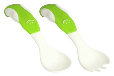 dBb Remond Couvert Fork and Spoon 4 Months and + - Colour: Green