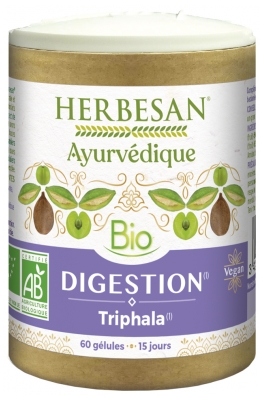 Herbesan Ayurvédique Bio Digestion Triphala 60 Gélules Herbesan Ayurvédique Bio Digestion Triphala 60 Gélules