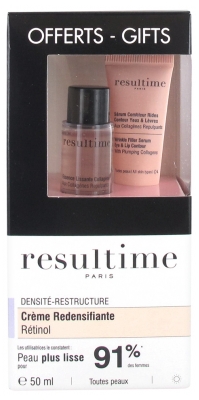 Resultime Crème Redensifiante Rétinol 50 ml + 2 Produits Offerts Resultime Crème Redensifiante Rétinol 50 ml + 2 Produits Offerts