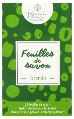 Nildor 25 Feuilles de Savon - Senteur : Jasmin