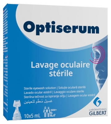 Gilbert Optiserum Lavage Oculaire Stérile 10 Unidoses x 5 ml Gilbert Optiserum Lavage Oculaire Stérile 10 Unidoses x 5 ml