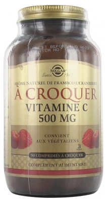 Solgar Vitamin C 500 Raspberry/Cranberry Taste 90 Tablets to Crunch