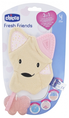 Chicco Fresh Friends Teething Cuddly Toy 3in1 4 Months and +