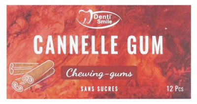 Denti Smile Cannelle Gum 12 Chewing-Gums Denti Smile Cannelle Gum 12 Chewing-Gums