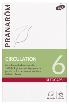 Pranarôm Oléocaps+ 6 Circulation Bio 30 Capsules