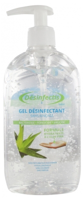 Désinfectis Gel Désinfectant Sans Rinçage à l'Aloe Vera 500 ml Désinfectis Gel Désinfectant Sans Rinçage à l'Aloe Vera 500 ml