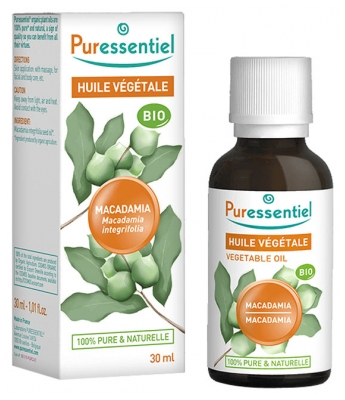 Puressentiel Huile Végétale Macadamia (Macadamia integrifolia) Bio 30 ml Puressentiel Huile Végétale Macadamia (Macadamia integrifolia) Bio 30 ml