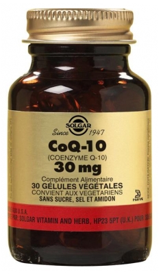 Solgar CoQ-10 30mg 30 Vegetable Capsules