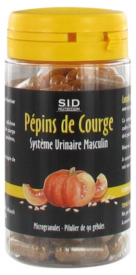 S.I.D Nutrition Système Urinaire Masculin Pépins de Courge 90 Gélules