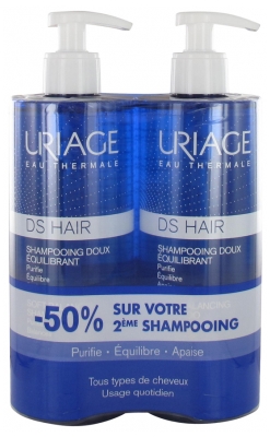 Uriage DS HAIR Gentle Balancing Shampoo 2 x 500ml Uriage DS HAIR Gentle Balancing Shampoo 2 x 500ml