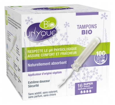 Unyque Bio 16 Tampons Super avec Applicateurs Unyque Bio 16 Tampons Super avec Applicateurs