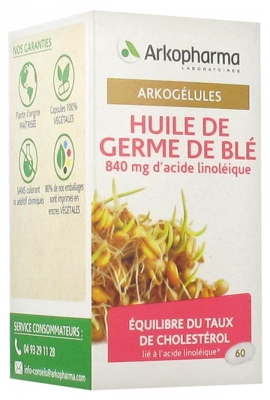 Arkopharma Arkogélules Huile de Germe de Blé 60 Capsules Arkopharma Arkogélules Huile de Germe de Blé 60 Capsules