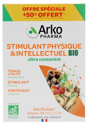 Arkopharma Arkofluides Stimulant Physique et Intellectuel Bio 30 Ampoules Offre Spéciale Arkopharma Arkofluides Stimulant Physique et Intellectuel Bio 30 Ampoules Offre Spéciale