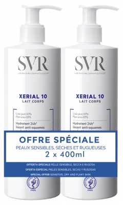 SVR Xérial 10 Lait Corps Lot de 2 x 400 ml SVR Xérial 10 Lait Corps Lot de 2 x 400 ml
