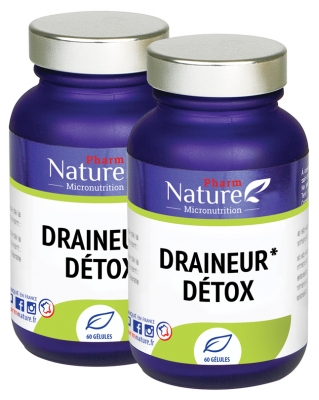 Nature Attitude Draineur Détox Lot de 2 x 60 Gélules Nature Attitude Draineur Détox Lot de 2 x 60 Gélules