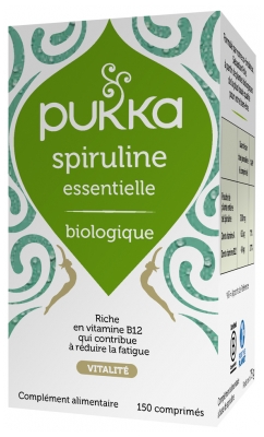 Pukka Spiruline Essentielle Bio 150 Comprimés Pukka Spiruline Essentielle Bio 150 Comprimés