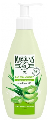 Le Petit Marseillais 48H Moisturising Soothing Care Milk Aloe Vera Organic 250ml