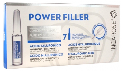 Incarose Pure Solutions Power Filler Acide Hyaluronique 7 Ampoules