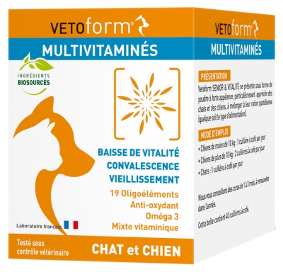 Vetoform Multivitaminés Chat et Chien 100 g