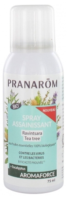 Pranarôm Aromaforce Sanitizing Spray Ravintsara Tea Tree Organic 75ml