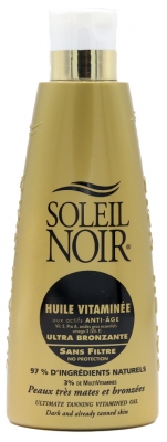 Soleil Noir Olio Ultra Abbronzante Vitaminizzato Senza Filtro 150 ml