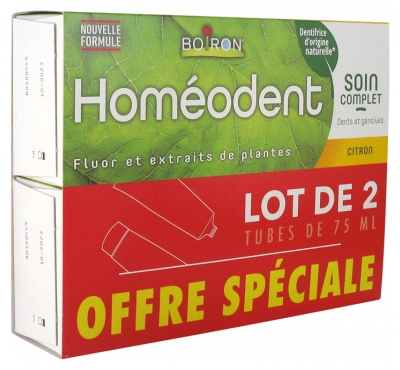 Boiron Homéodent Tratamiento Completo Dientes y Encías Lote de 2 x 75 ml Boiron Homéodent Tratamiento Completo Dientes y Encías Lote de 2 x 75 ml