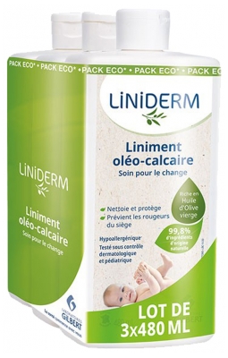 Gilbert Liniderm Liniment Oléo-Calcaire Lot de 3 x 480 ml Gilbert Liniderm Liniment Oléo-Calcaire Lot de 3 x 480 ml