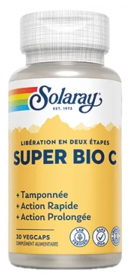 Solaray Super Bio C 30 Capsules Végétales