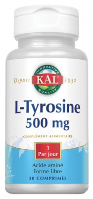 Kal L-Tyrosine 500mg 30 Tablets