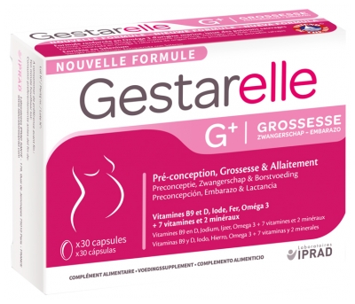 Laboratoires IPRAD Gestarelle G+ Pregnancy 30 Capsules Laboratoires IPRAD Gestarelle G+ Pregnancy 30 Capsules