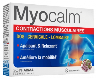 3C Pharma Myocalm Muscle Contractions 30 Tablets 3C Pharma Myocalm Muscle Contractions 30 Tablets